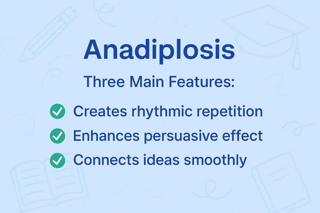 Anadiplosis examples and definition